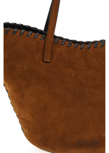 Genti de mana STAUD Suede Caro Handbag TABAC/ESPRESSO Femei (BM 19775273) 4