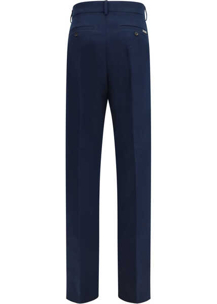 Pantaloni casual Ferragamo Cotton and cashmere chinos Pants NEW NAVY Barbati (BM 19775276) 2