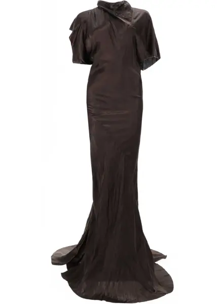 Rochii casual Rick Owens Long Seb Gown Dress BROWN Femei (BM 19775528) 1