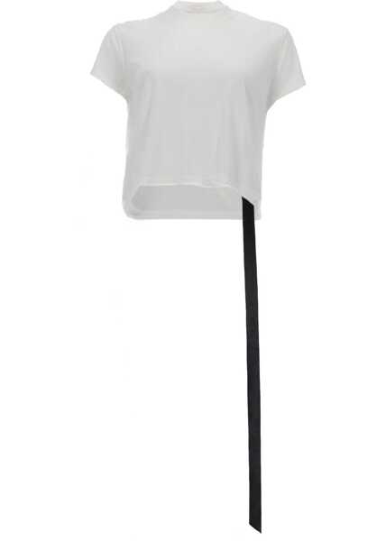 Tricouri Rick Owens Cropped Small Level T T-Shirt WHITE Femei (BM 19775558) 1