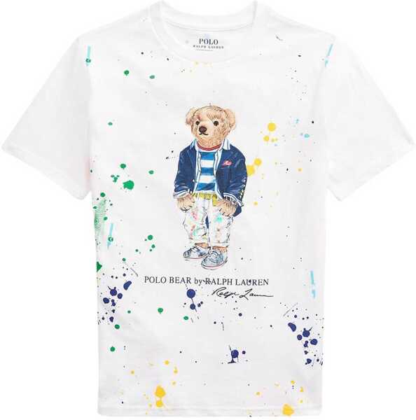 Tricouri Ralph Lauren T-Shirt With Bear Logo WHITE Baieti (BM 19775699) 1