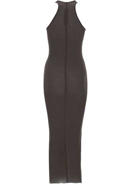 Rochii casual Rick Owens Silk Blend Midi Dress BROWN Femei (BM 19775711) 3