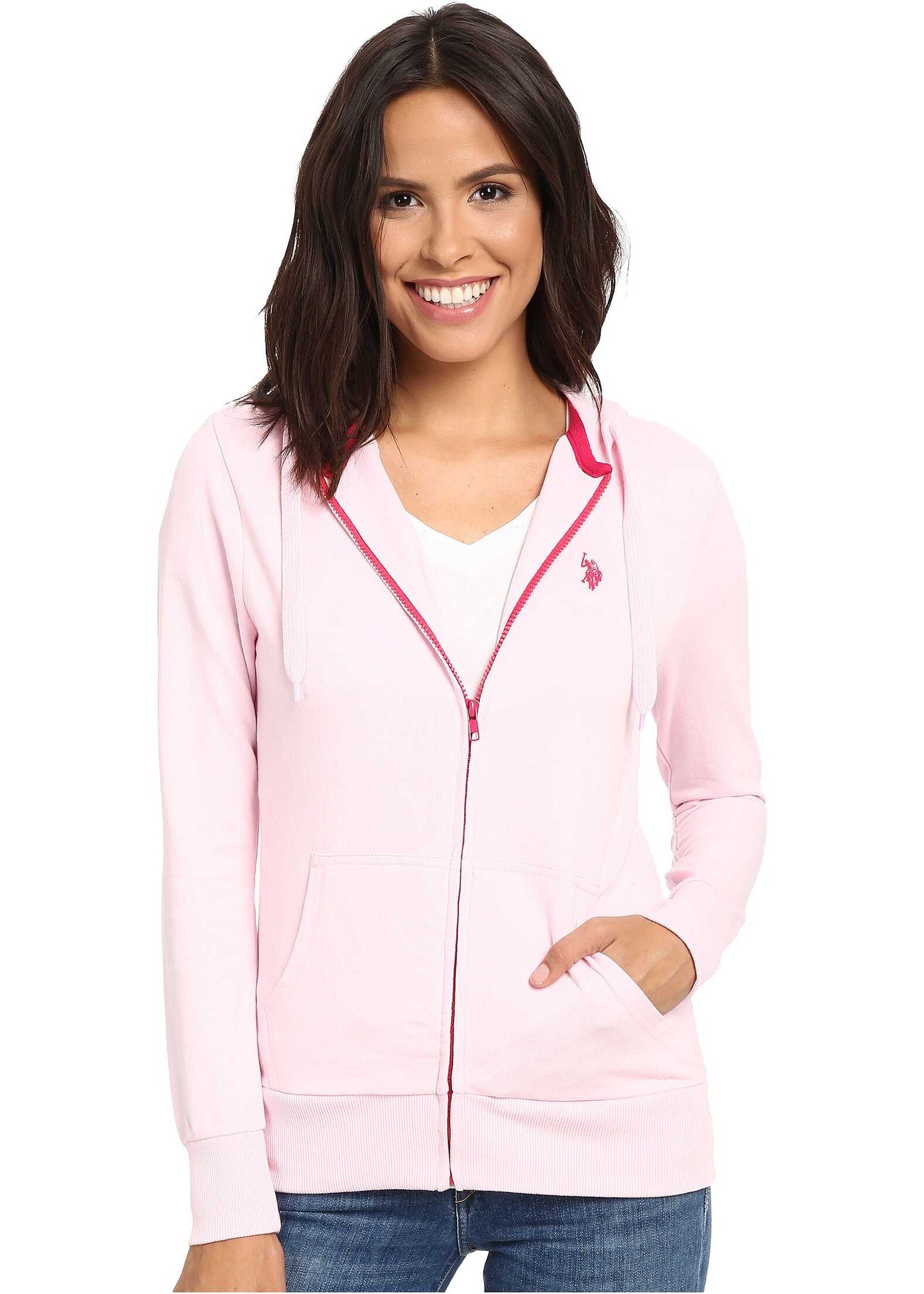 Bluza U.S. POLO ASSN. Easy Hoodie Pink Lady