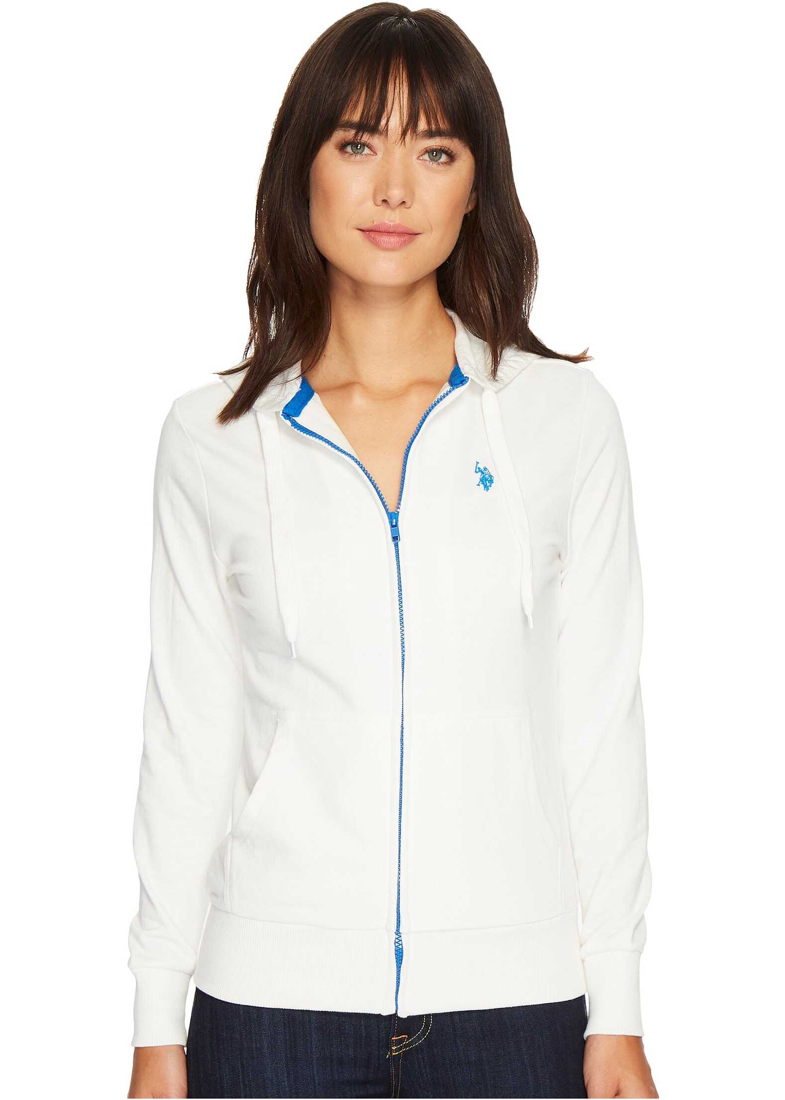 Bluza U.S. POLO ASSN. Easy Hoodie White/Blue