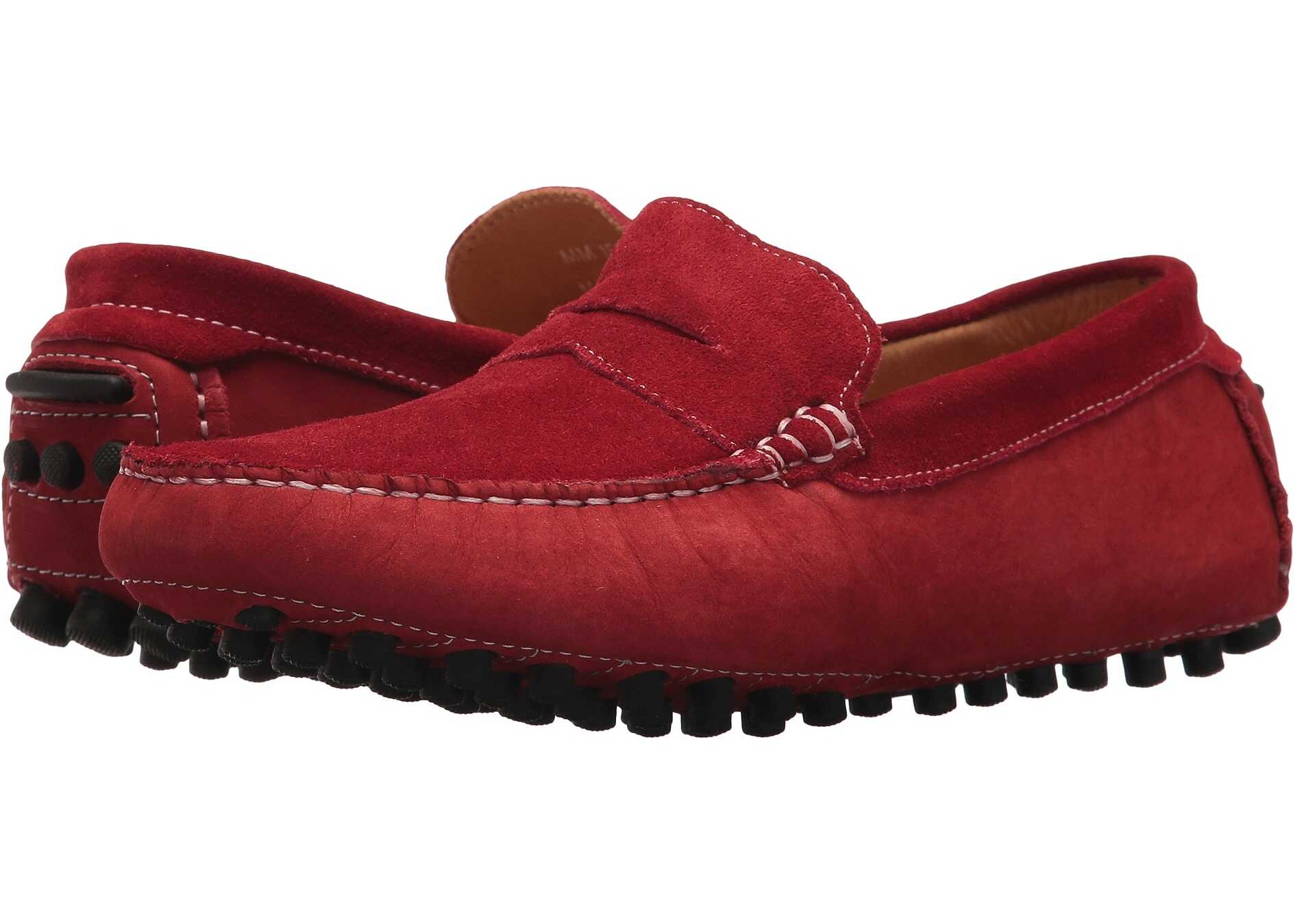 Mocasin Massimo Matteo Suede Nubuck Penny Red