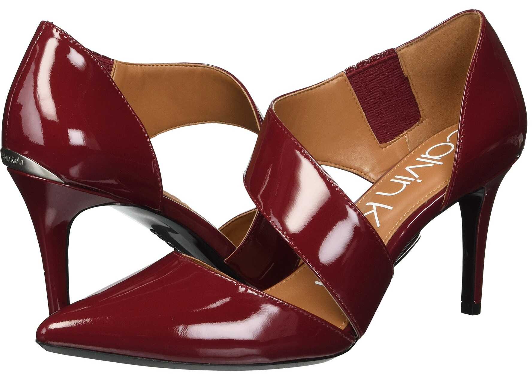 Calvin Klein Gella Pump Red Rock Patent