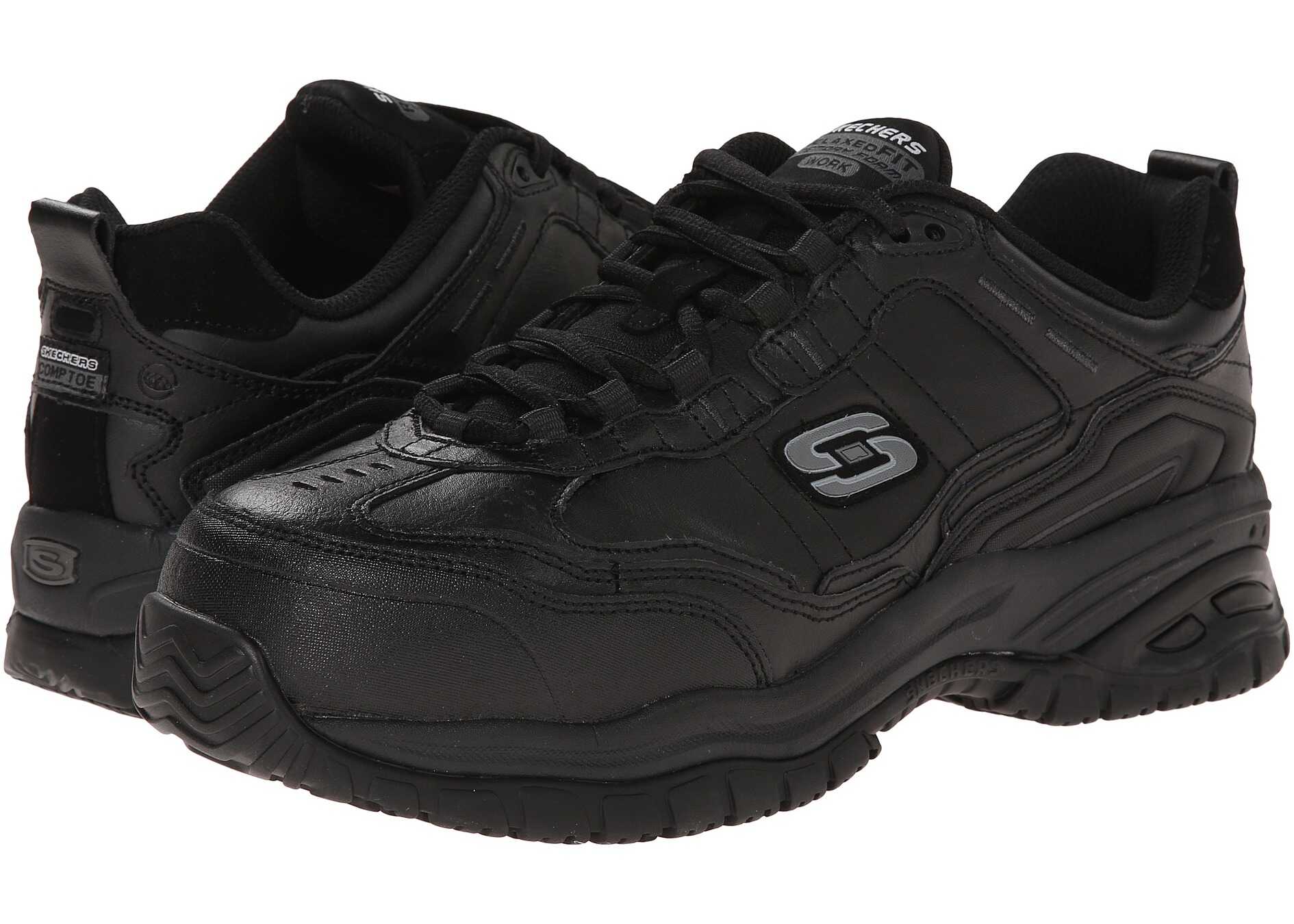 Tenis SKECHERS Work Soft Stride - Chatham Black/Graphite