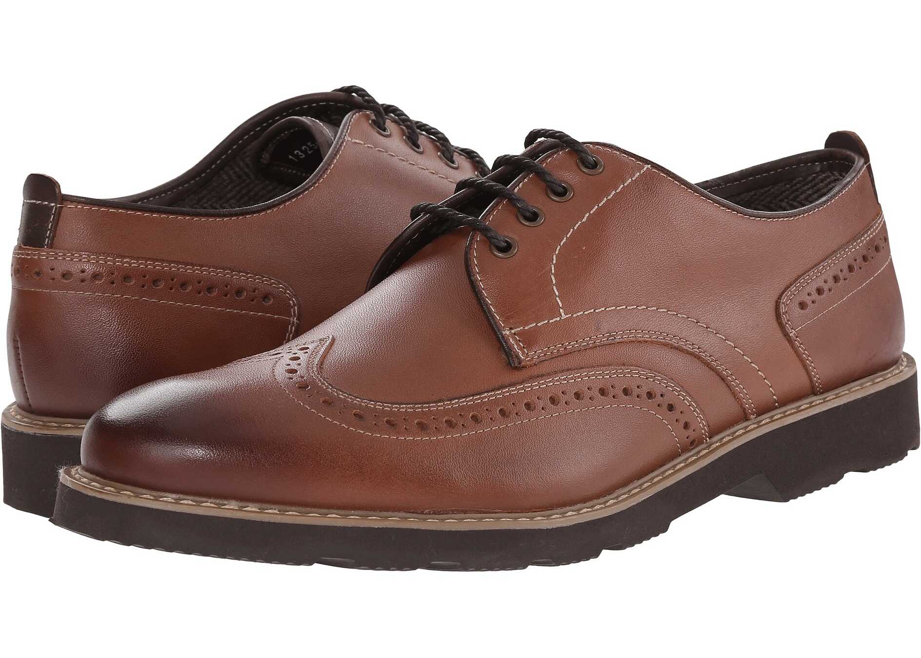 Pantof Florsheim Casey Wingtip Oxford Cognac Smooth