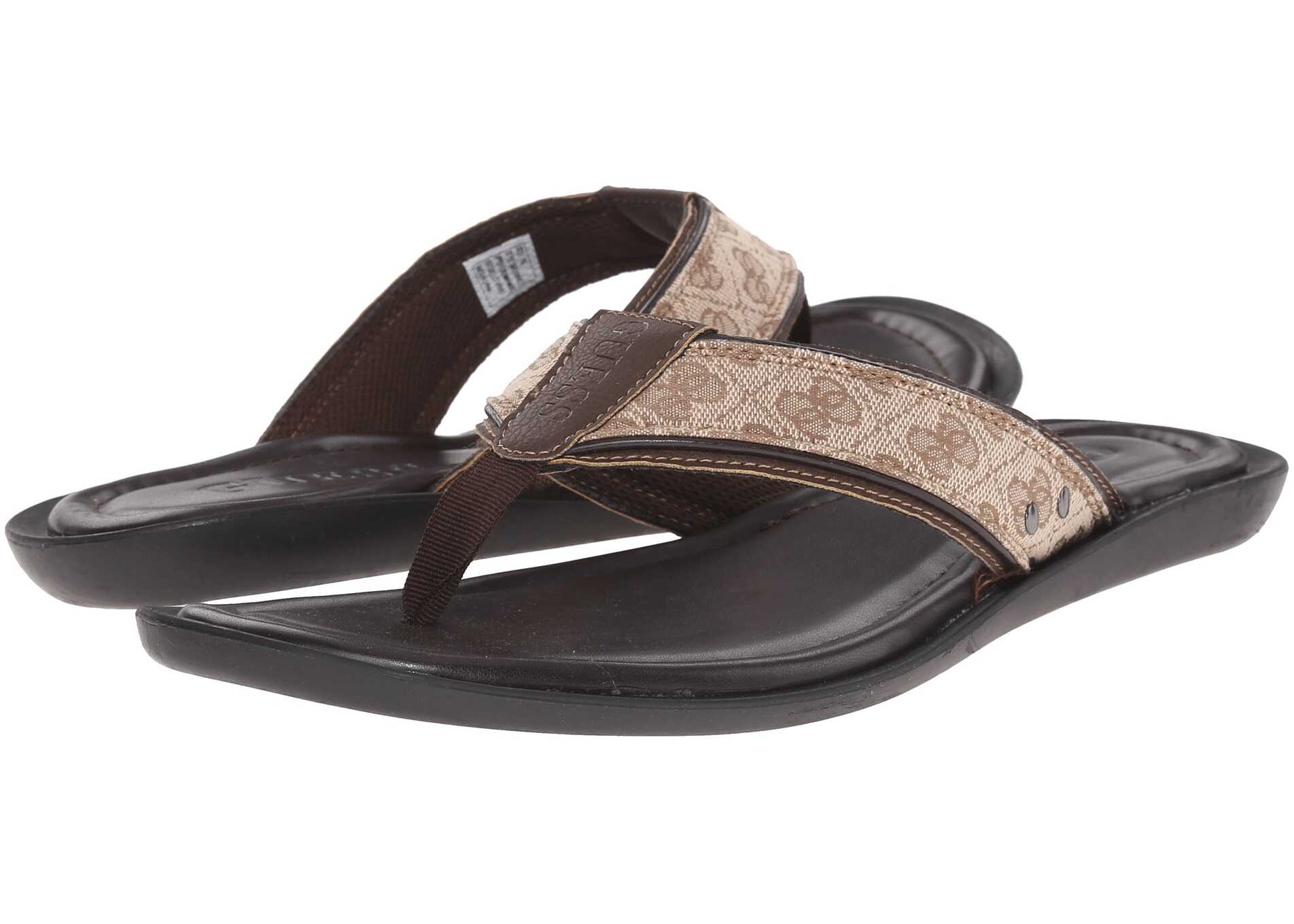 Slap GUESS Terrance Medium Brown Fabric