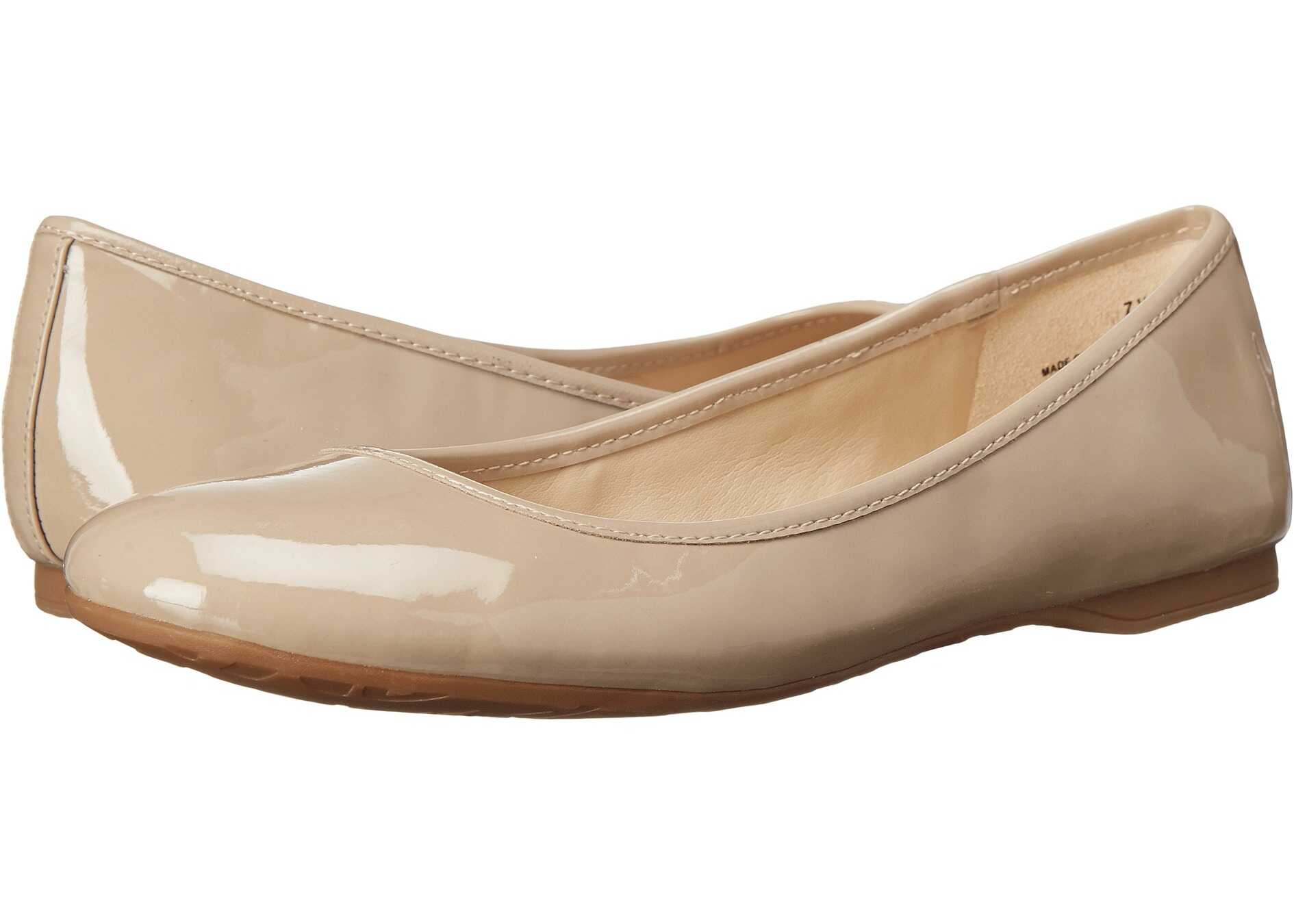 Balerin Nine West Fedra Taupe Patent Synthetic