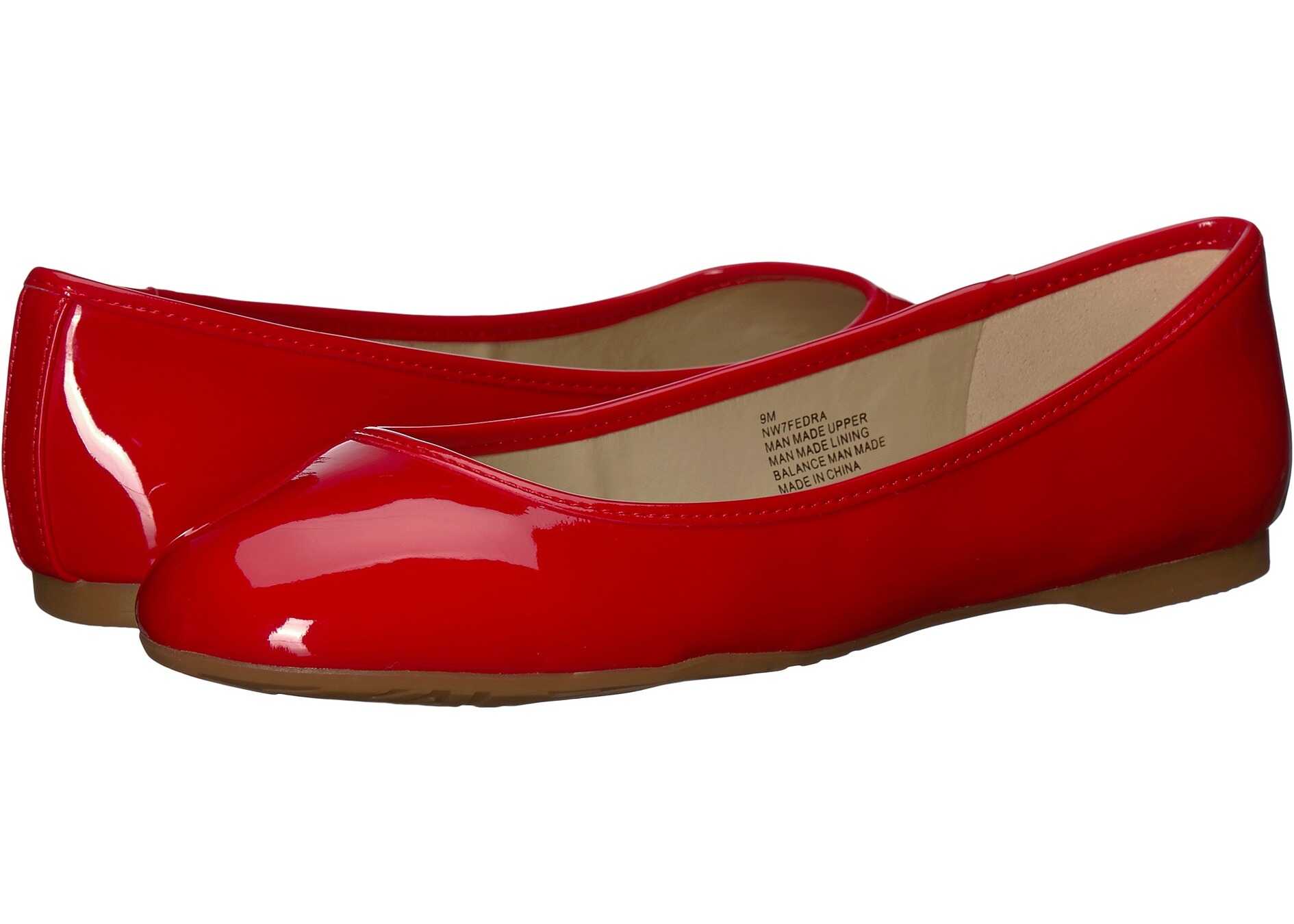 Balerin Nine West Fedra Red Synthetic