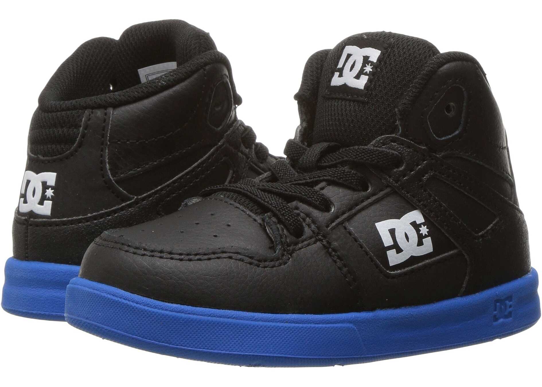 Tenis DC Kids Rebound UL (Toddler) Black/Royal