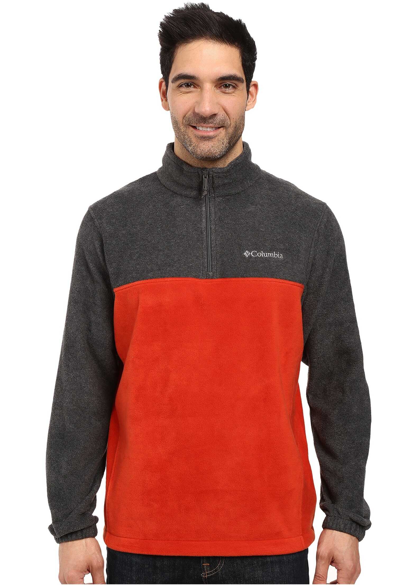 Bluza Columbia Steens Mountain™ Half Zip Charcoal Heather/Rust Red