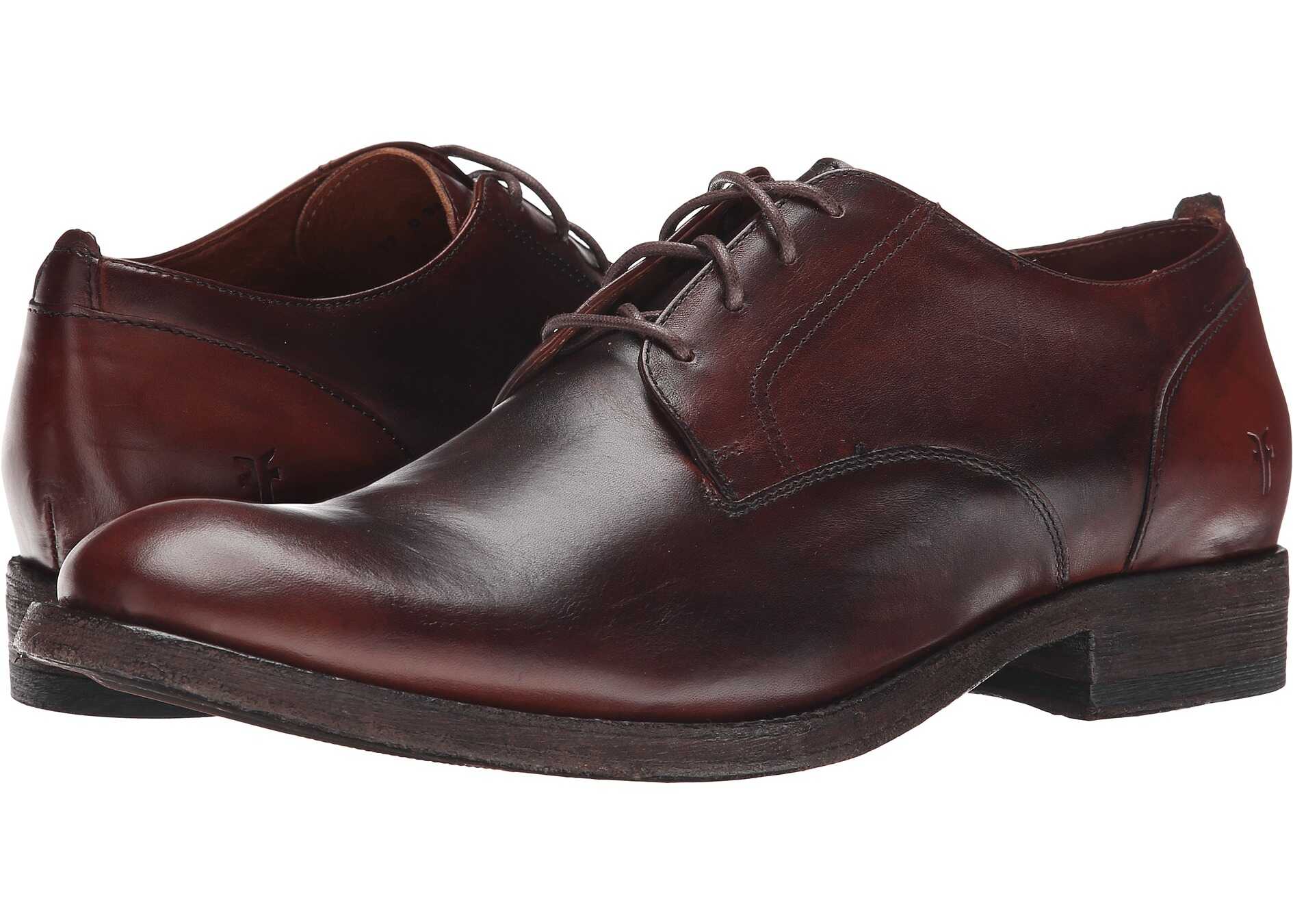 Pantof Frye Jacob Oxford Redwood Antiqued Full Grain