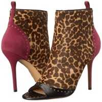 Botine Mixed Media Mid-Heel Bootie Femei