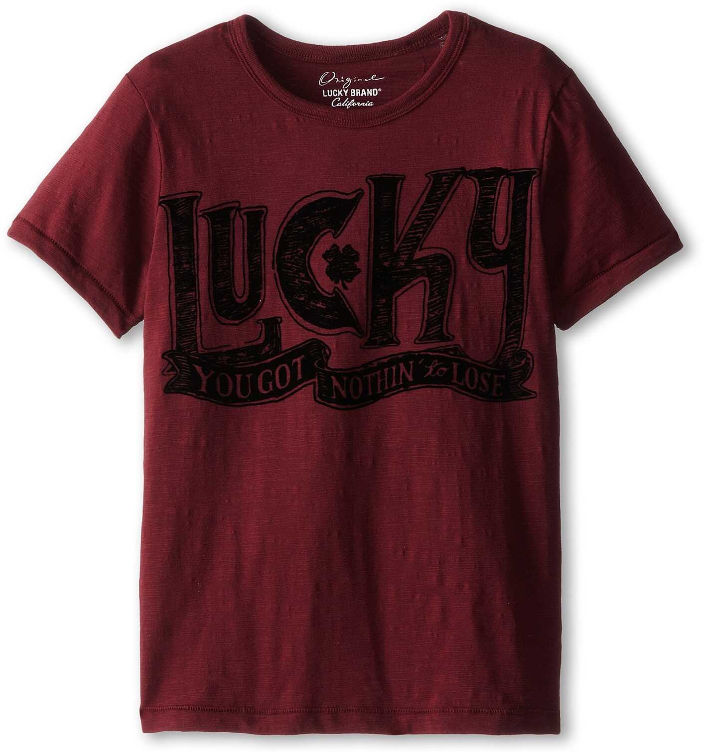 Lucky Brand Kids Nothing To Lose Tee (Big Kids)* Zinfandel