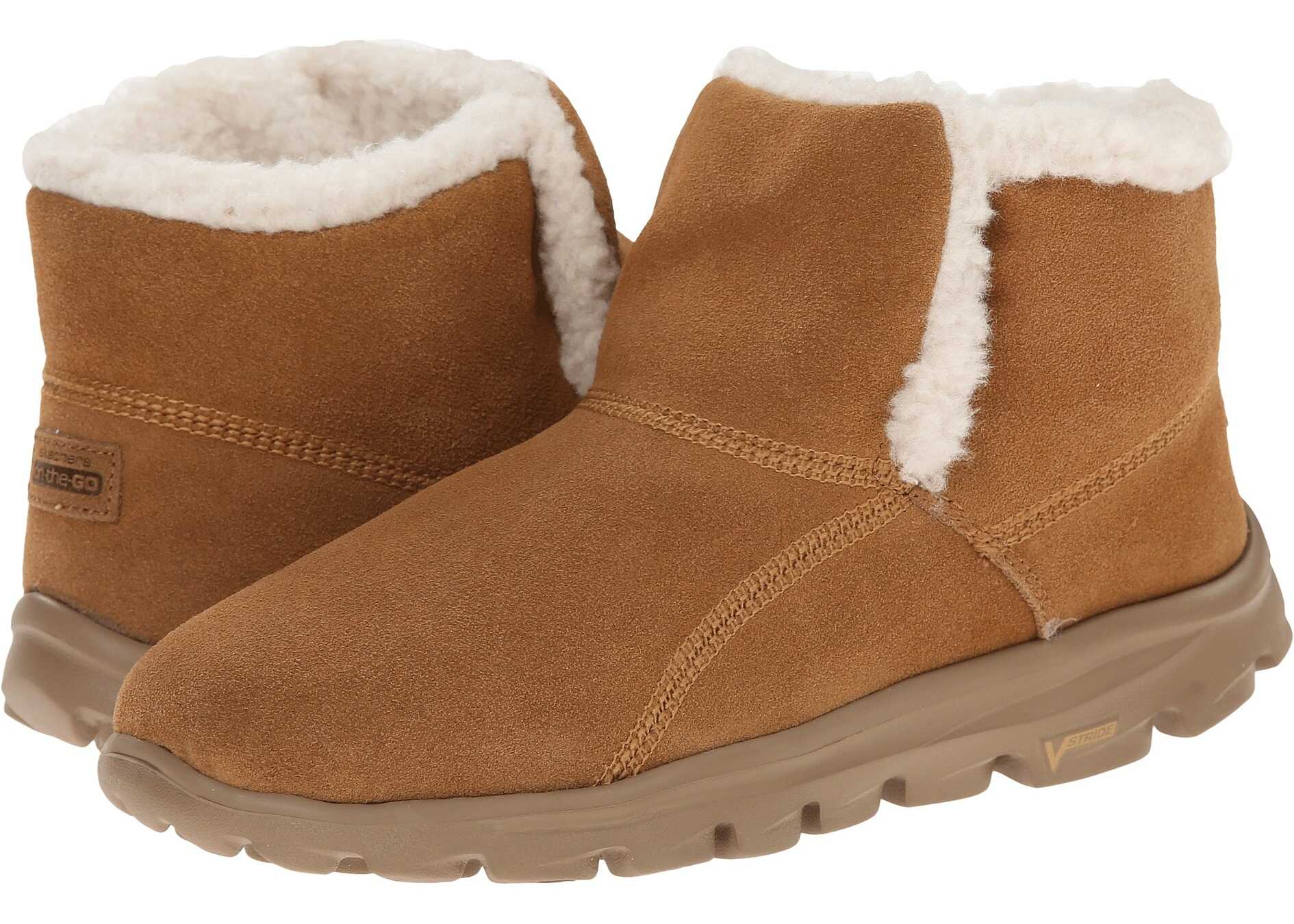 Gheata SKECHERS Performance Go Walk Move - Chugga Imprint Chestnut