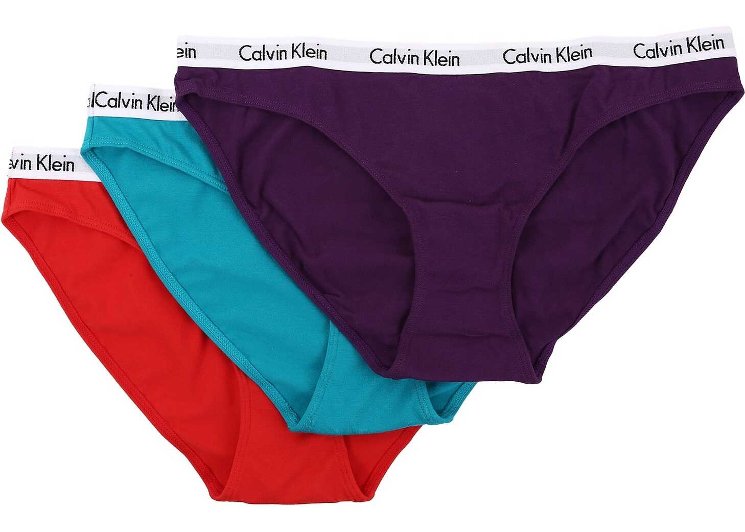 Calvin Klein Underwear Carousel 3-Pack Bikini Raspberry Jam/Dusty Periwinkle/White