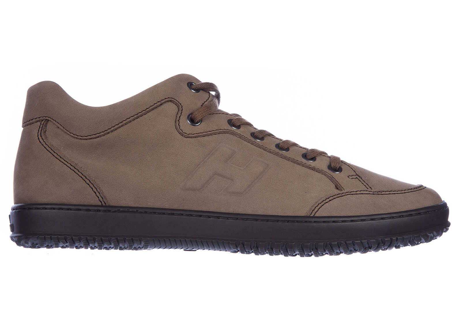 Tenis Hogan Leather Sneakers Brown