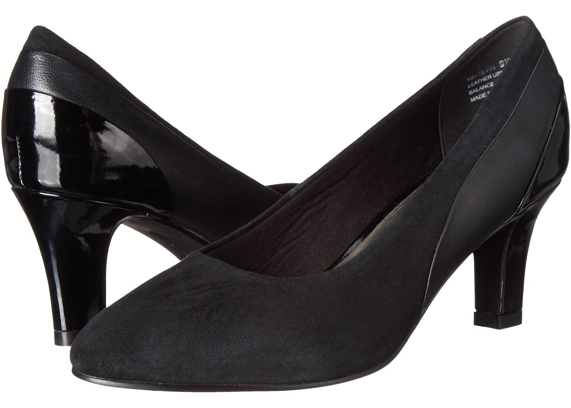 Pantof David Tate Sexy Black Kid/Suede/Patent