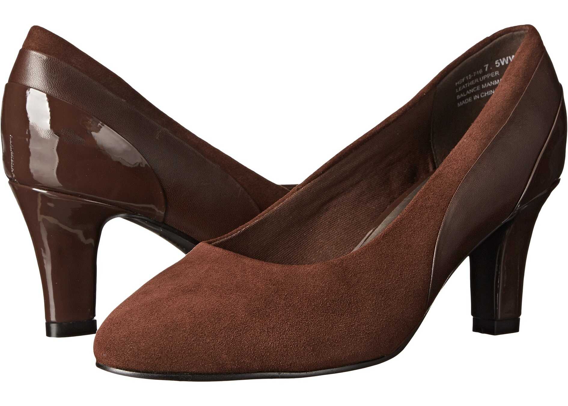 Pantof David Tate Sexy Brown/Suede/Patent