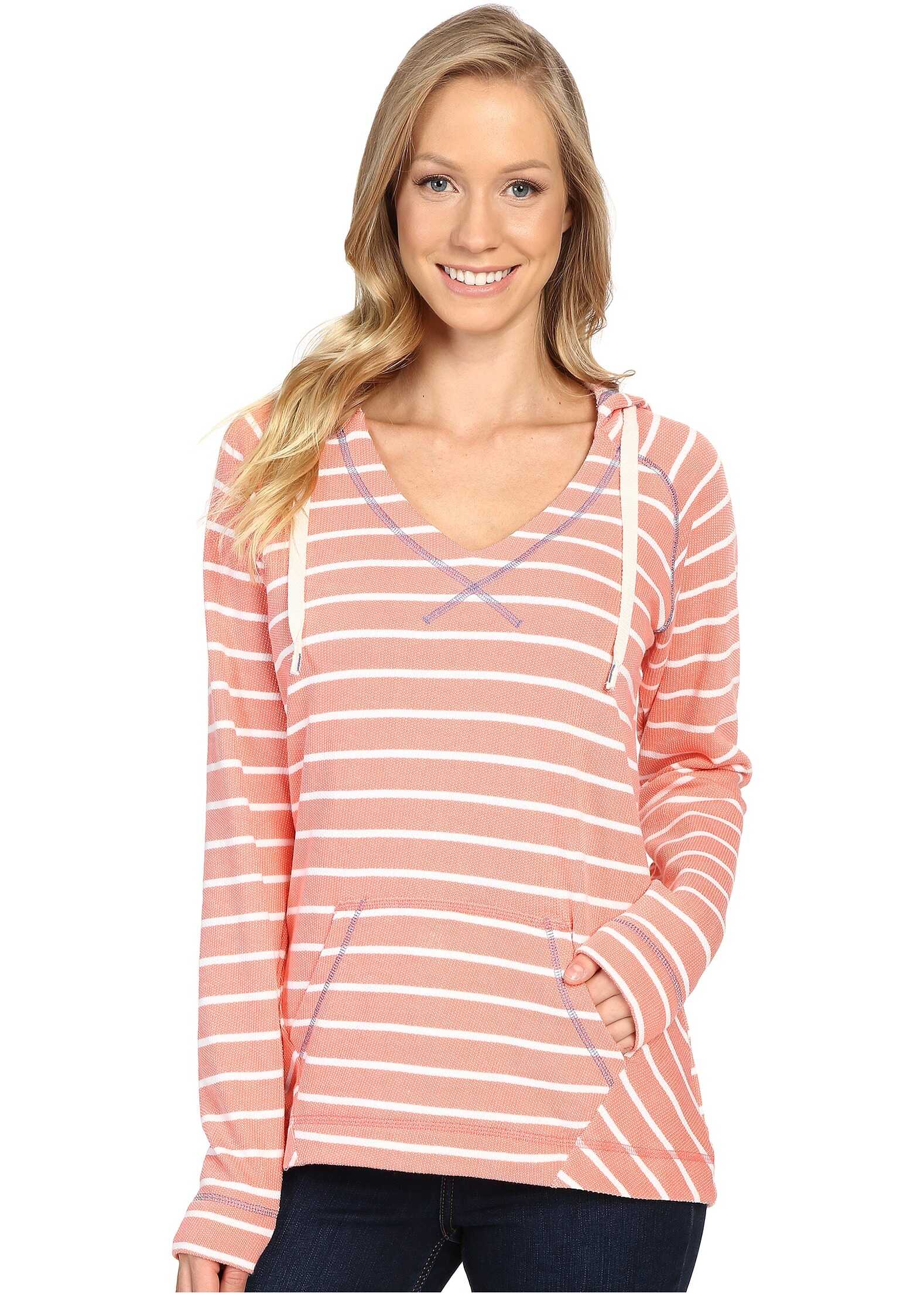 Bluza Columbia Tropic Haven™ Stripe Hoodie Hot Coral Stripe