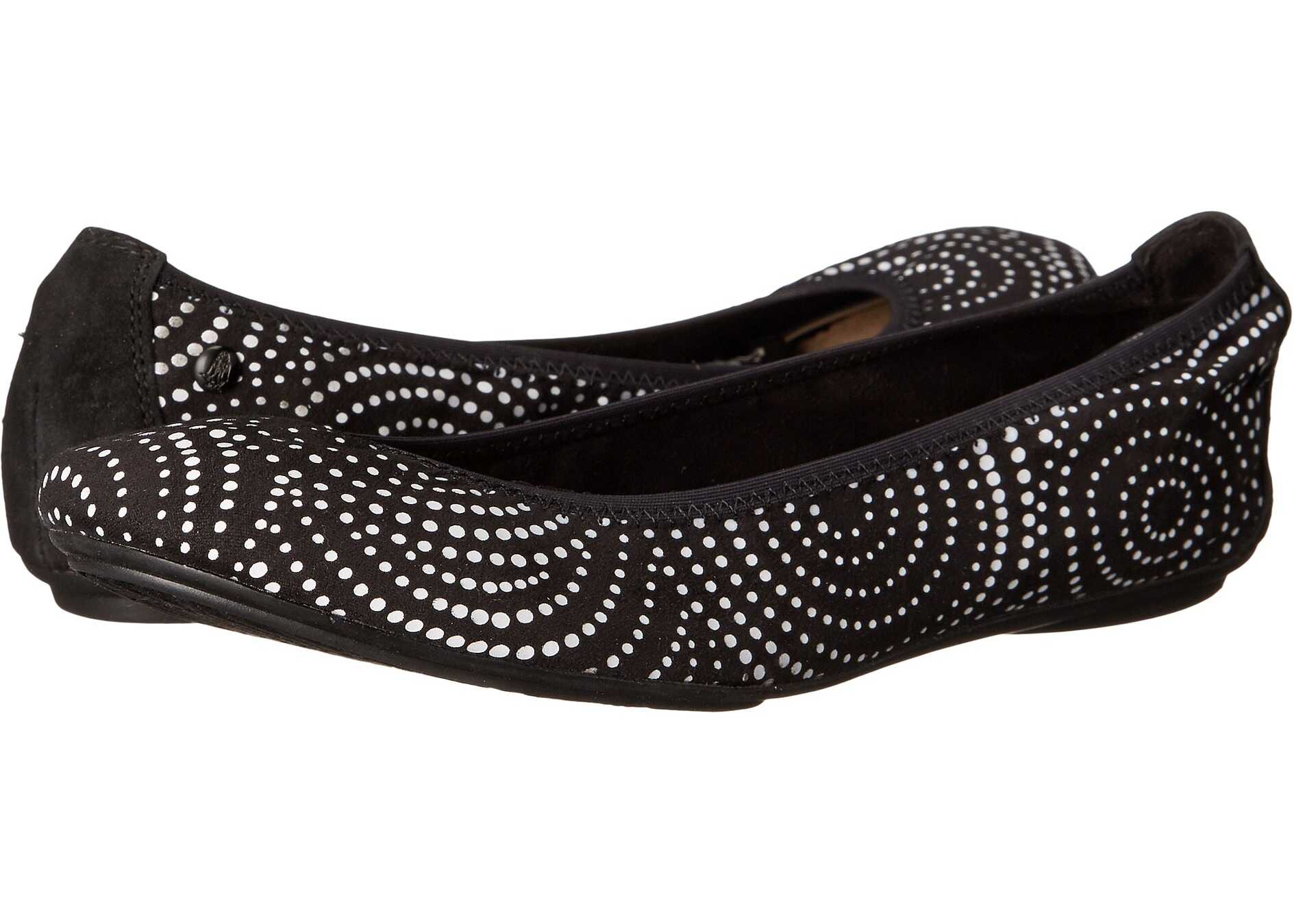 Balerin Hush Puppies Chaste Ballet Black/White