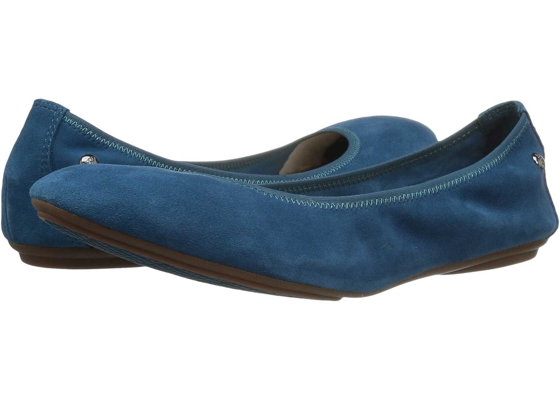 Balerin Hush Puppies Chaste Ballet Dark Teal Suede