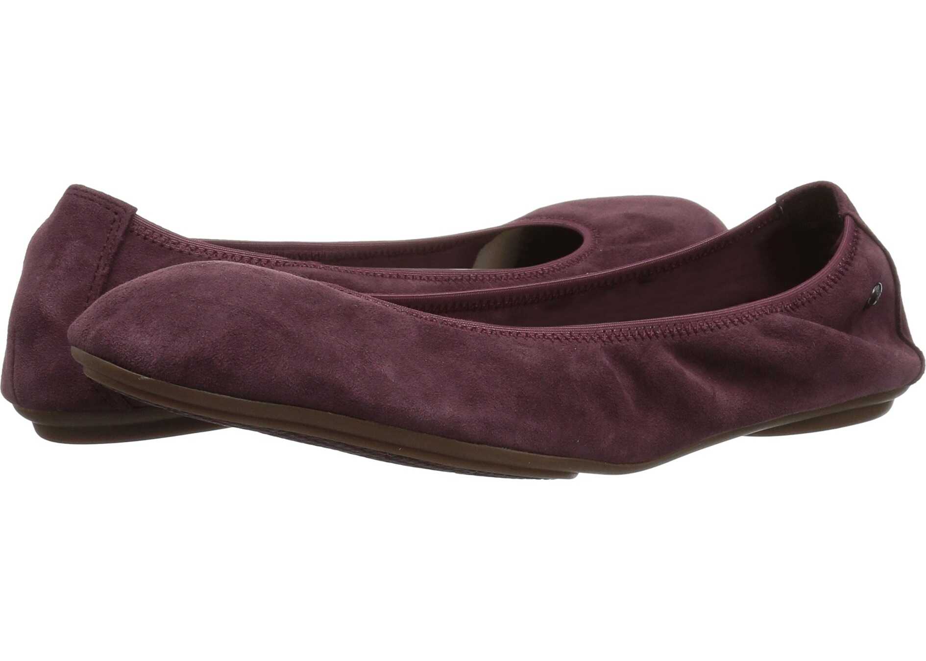 Balerin Hush Puppies Chaste Ballet Dark Wine Suede