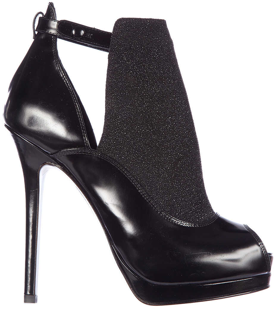 Gheata Fendi Ankle Boots Spazzolato Crosta Black