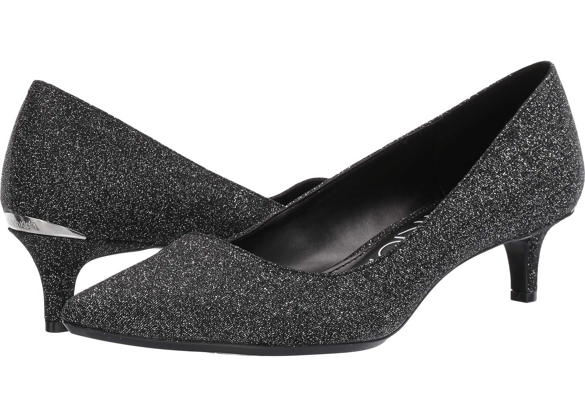 Calvin Klein Gabrianna Pump Black Glitter Denim