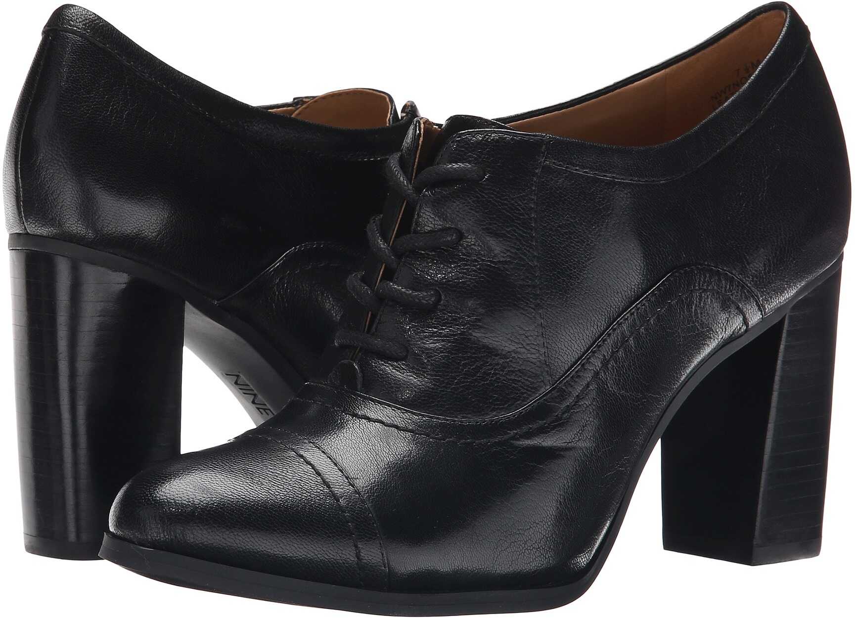 Botina Nine West Nostalgia Black Leather