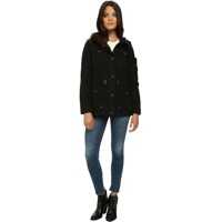 Jachete Washed Cotton Fashion Four-Pocket Military w/ Hood Femei