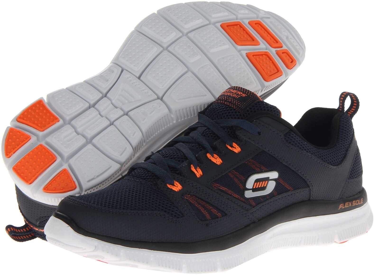 Tenis SKECHERS Flex Advantage Tune In Navy/Orange