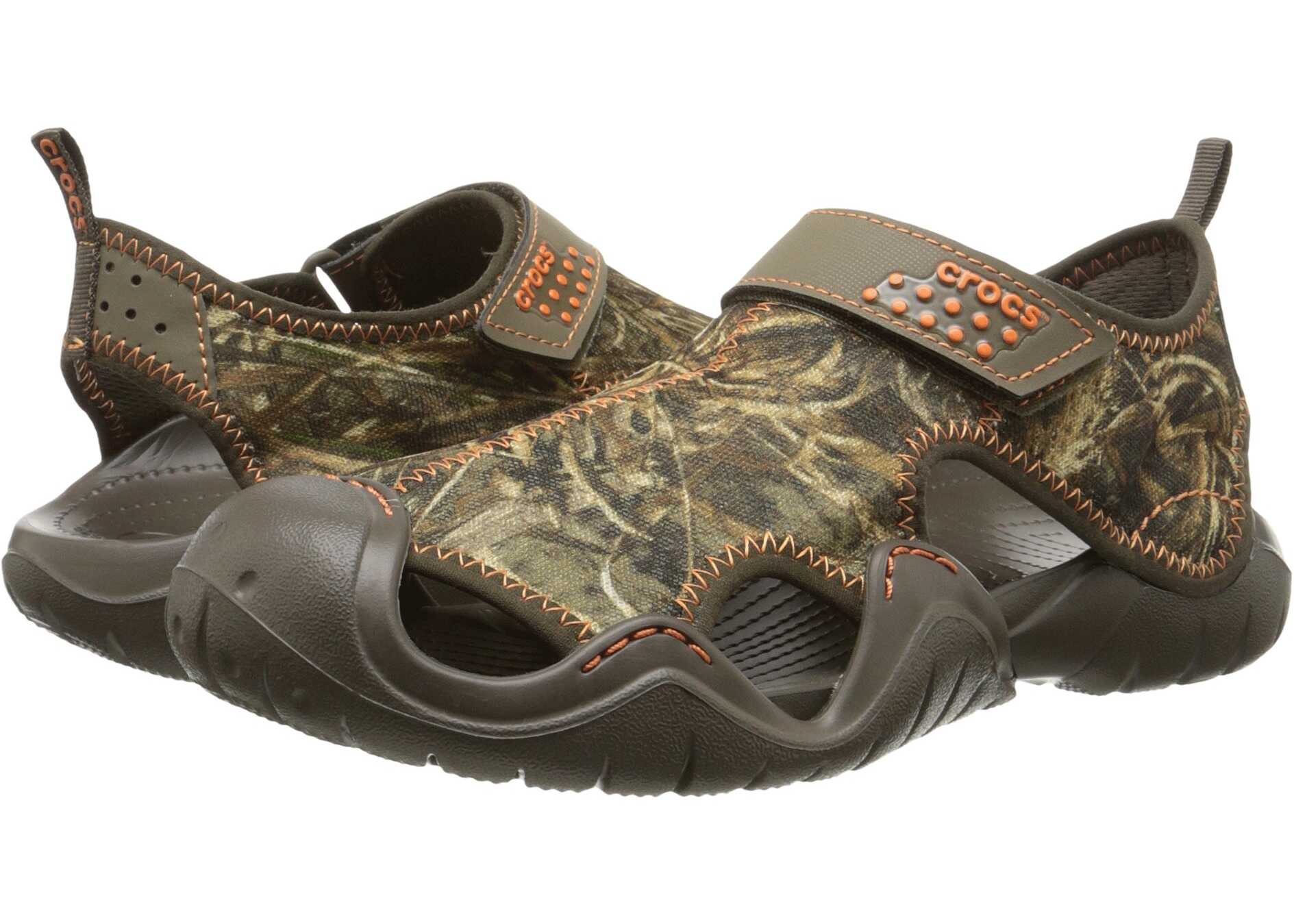 Sandala Crocs Swiftwater Realtree Max 5 Sandal Chocolate/Chocolate