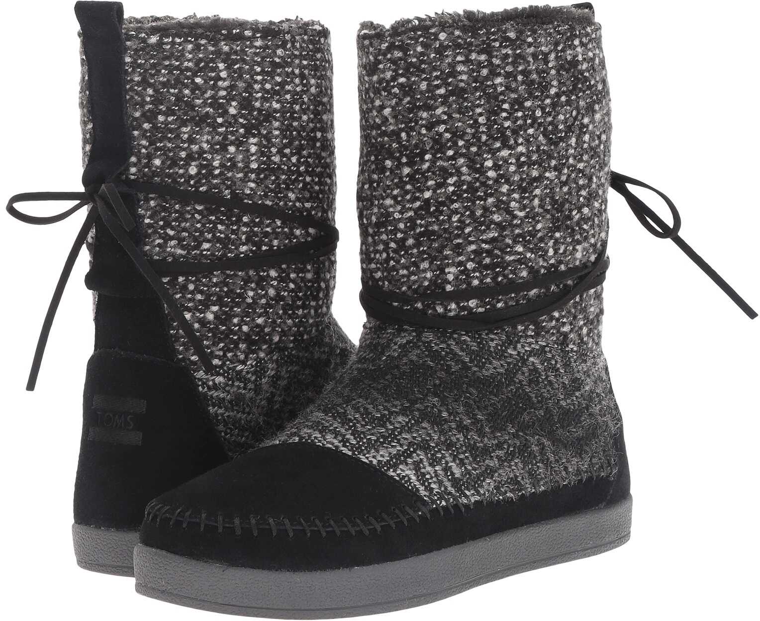 Cizma TOMS Nepal Boot Black Suede/Textile