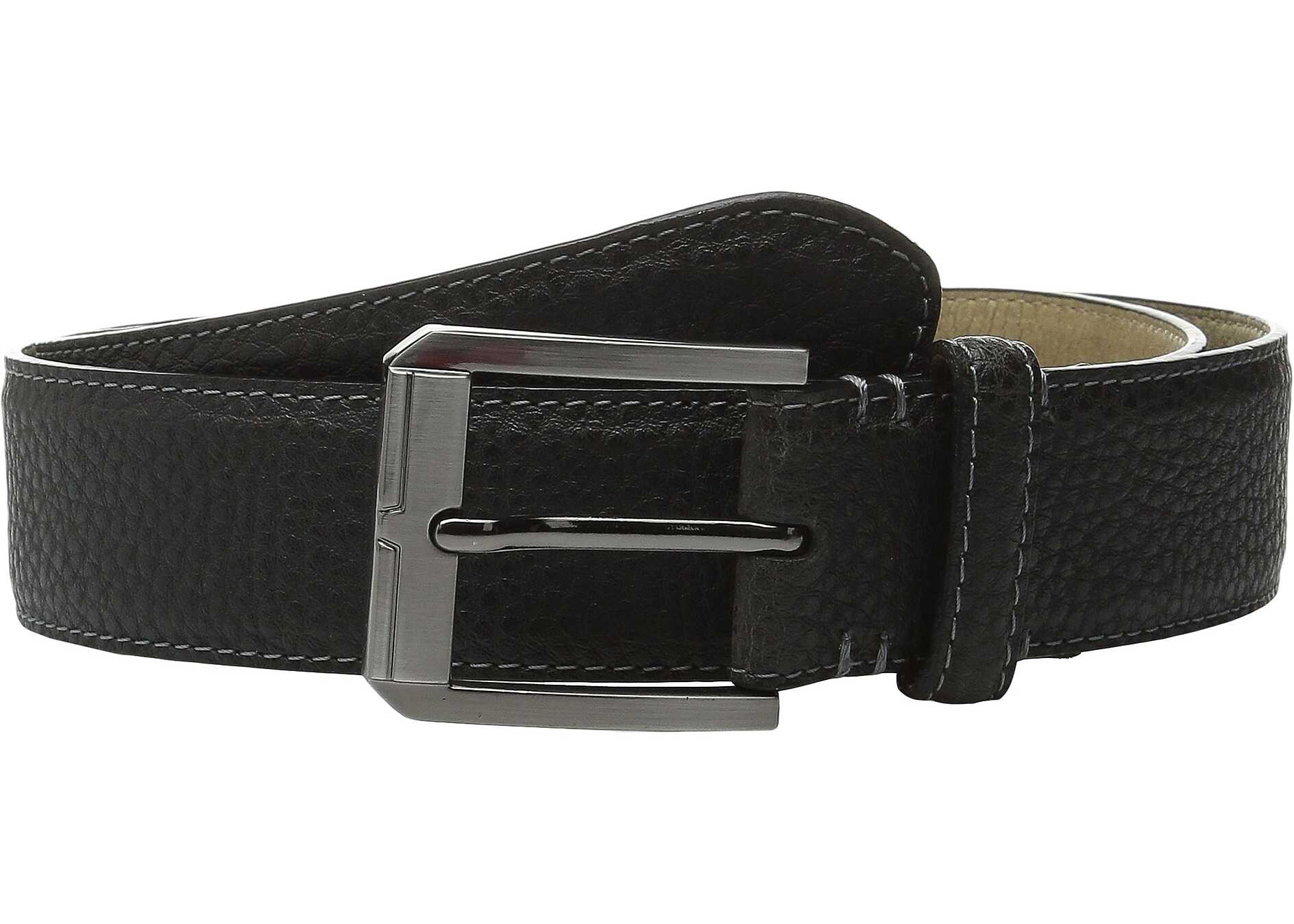 Curea Steve Madden 35mm Two-Tone Milled Belt Grey