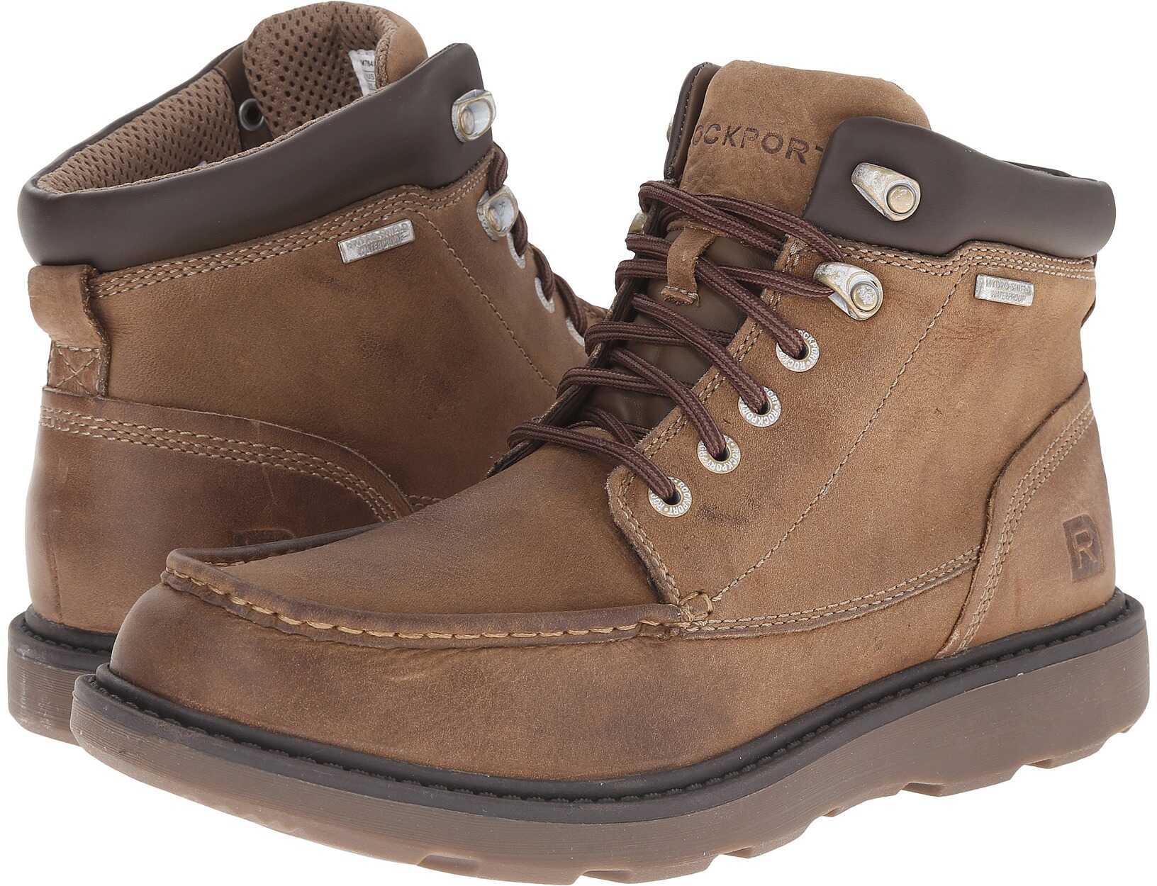 Gheata Rockport Boat Builders Waterproof Moc Toe Boot Stone