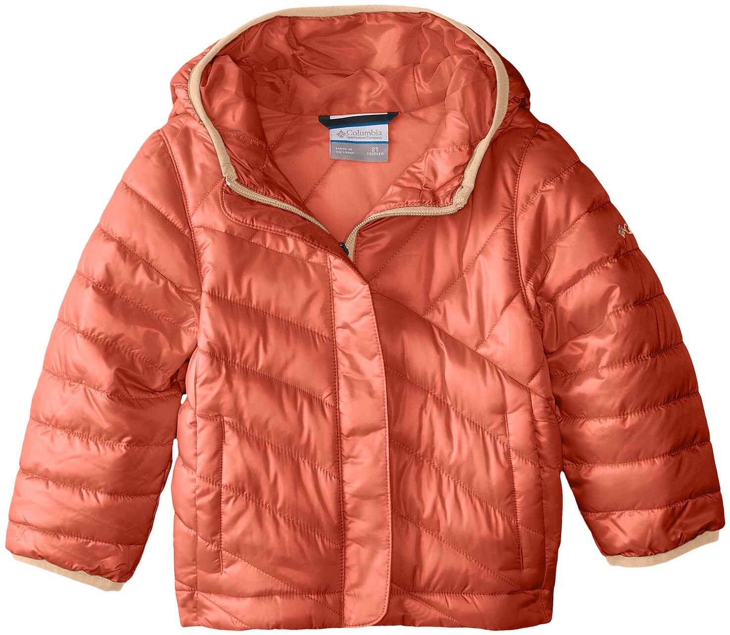 Geaca Columbia Kids Powder Lite™ Puffer (Little Kids/Big Kids) Hot Coral/Peach
