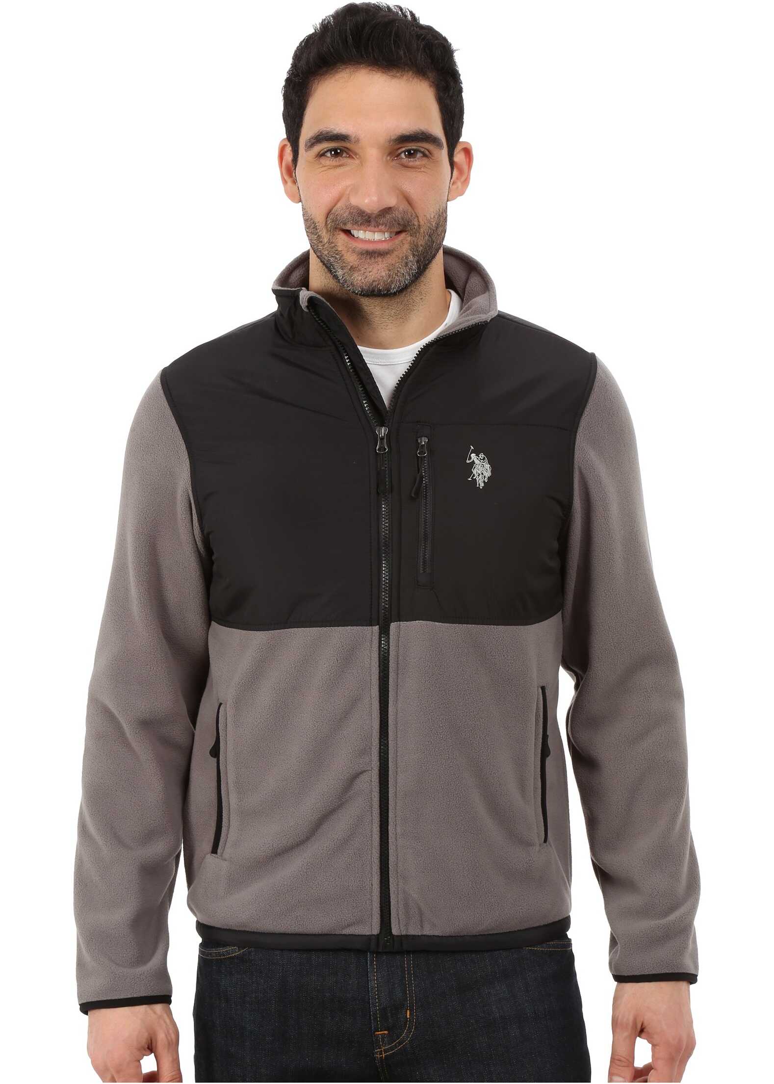 Bluza U.S. POLO ASSN. Polar Fleece Mock Neck Jacket Castle Rock