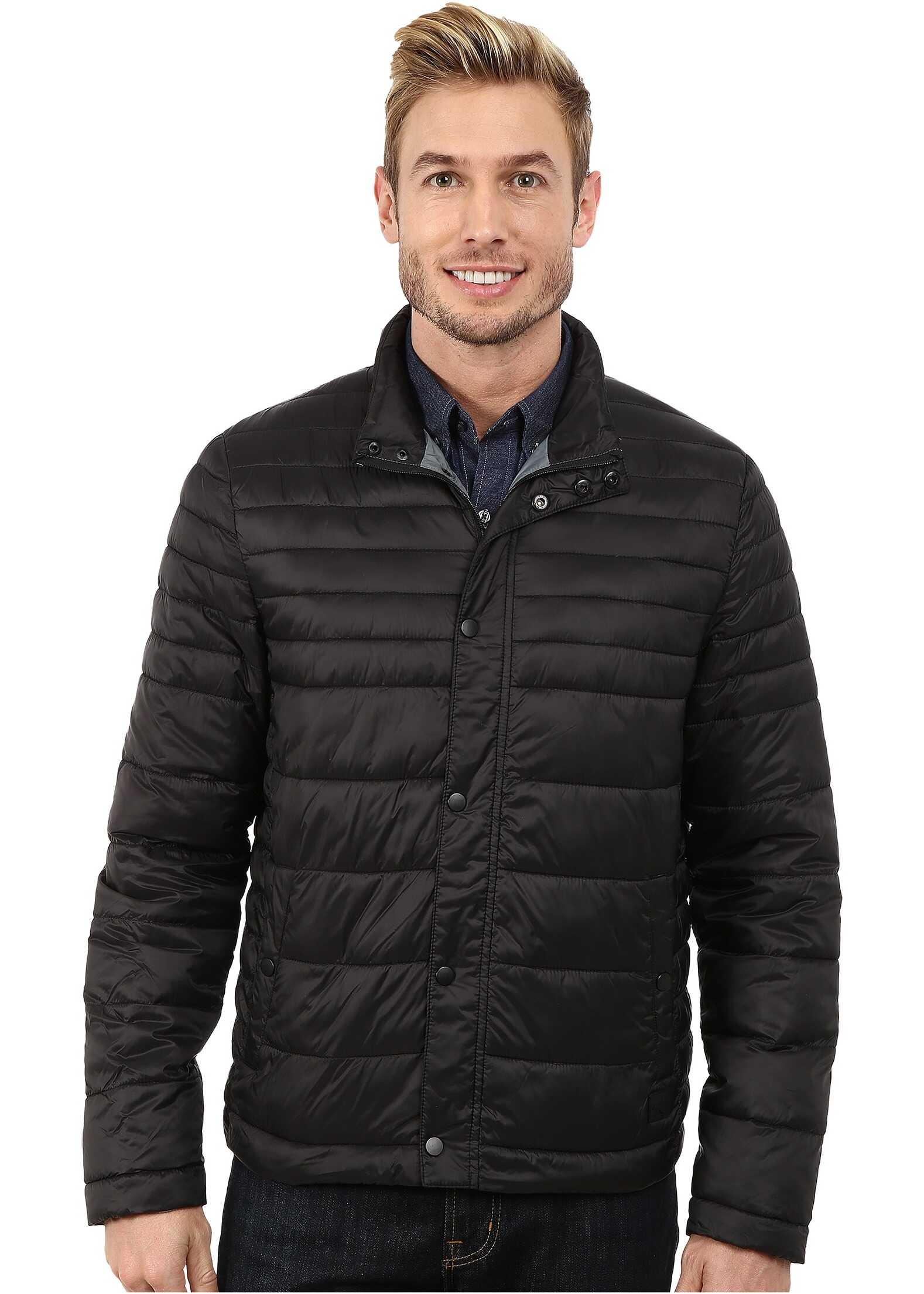 Geaca Kenneth Cole New York Quilted Poly Jacket Black