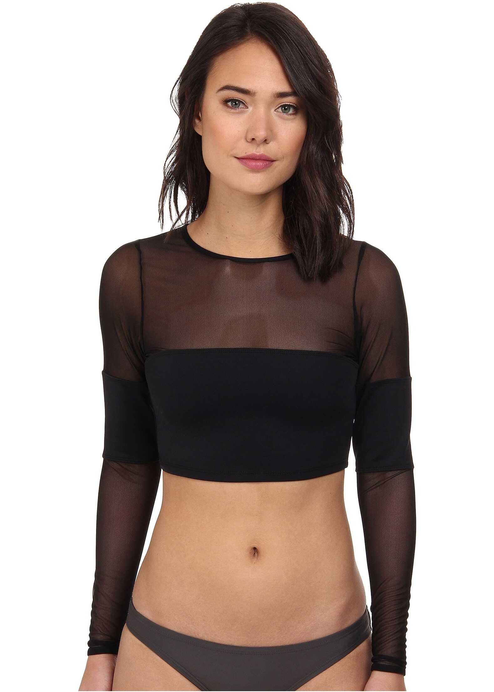 Vitamin A Swimwear Halle Cropped Rashguard Cover-Up* Neo Lux