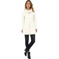 Geci de Iarna Diamond Quilt Coat w/ Knit Collar Femei