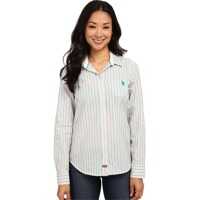 Camasi casual Striped Poplin Shirt Femei