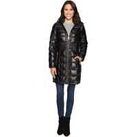Geci de Iarna Metallic Hooded Packable Down Coat Femei