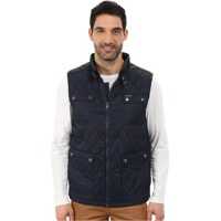 Geci de Puf Quilted Vest with PU Yoke Barbati