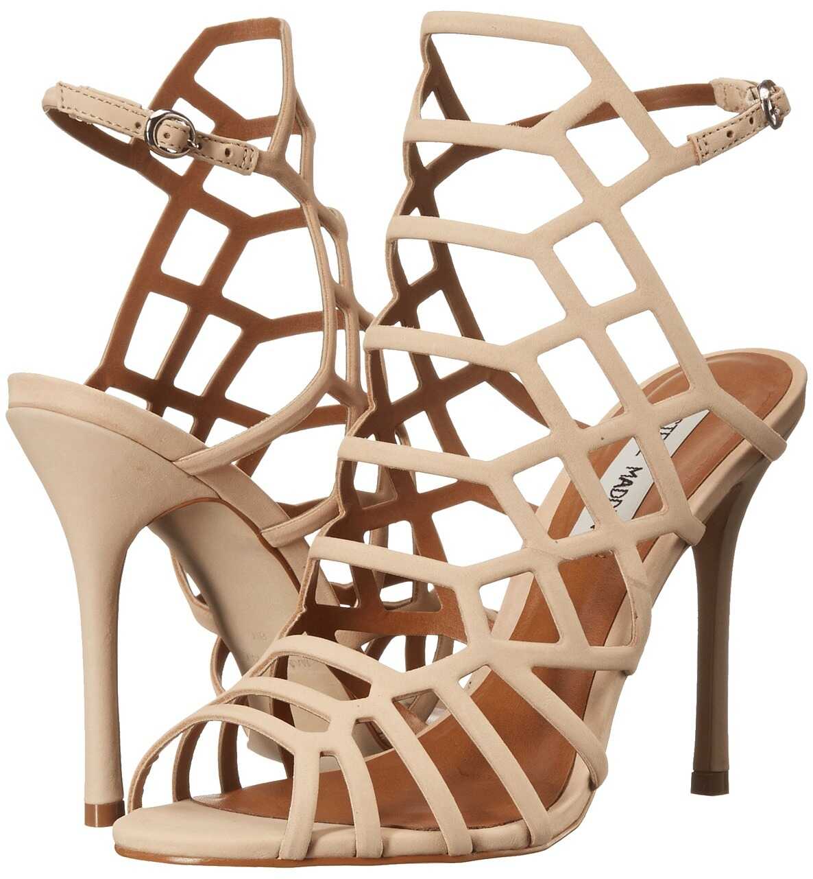 Steve Madden Slithur Caged Sandal Blush Nubuck