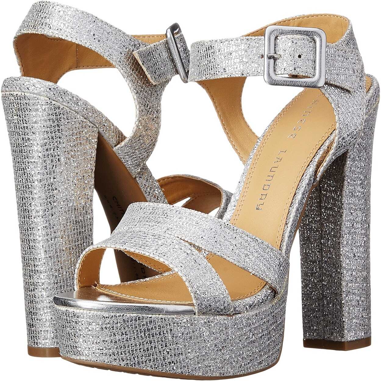 Pantof Chinese Laundry Allspice Platform Sandal Silver Glitter