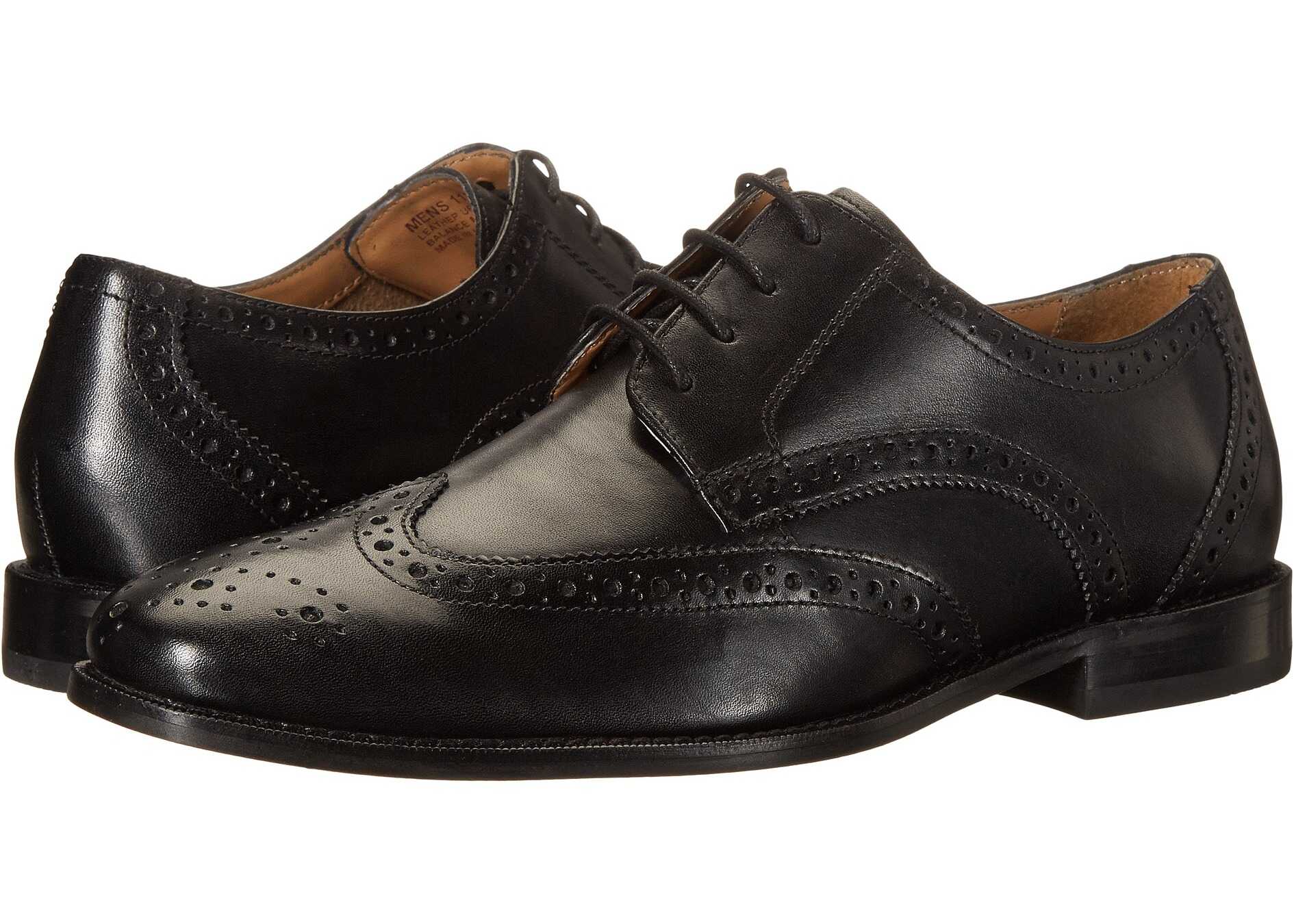 Pantof Florsheim Montinaro Wingtip Oxford Black Smooth