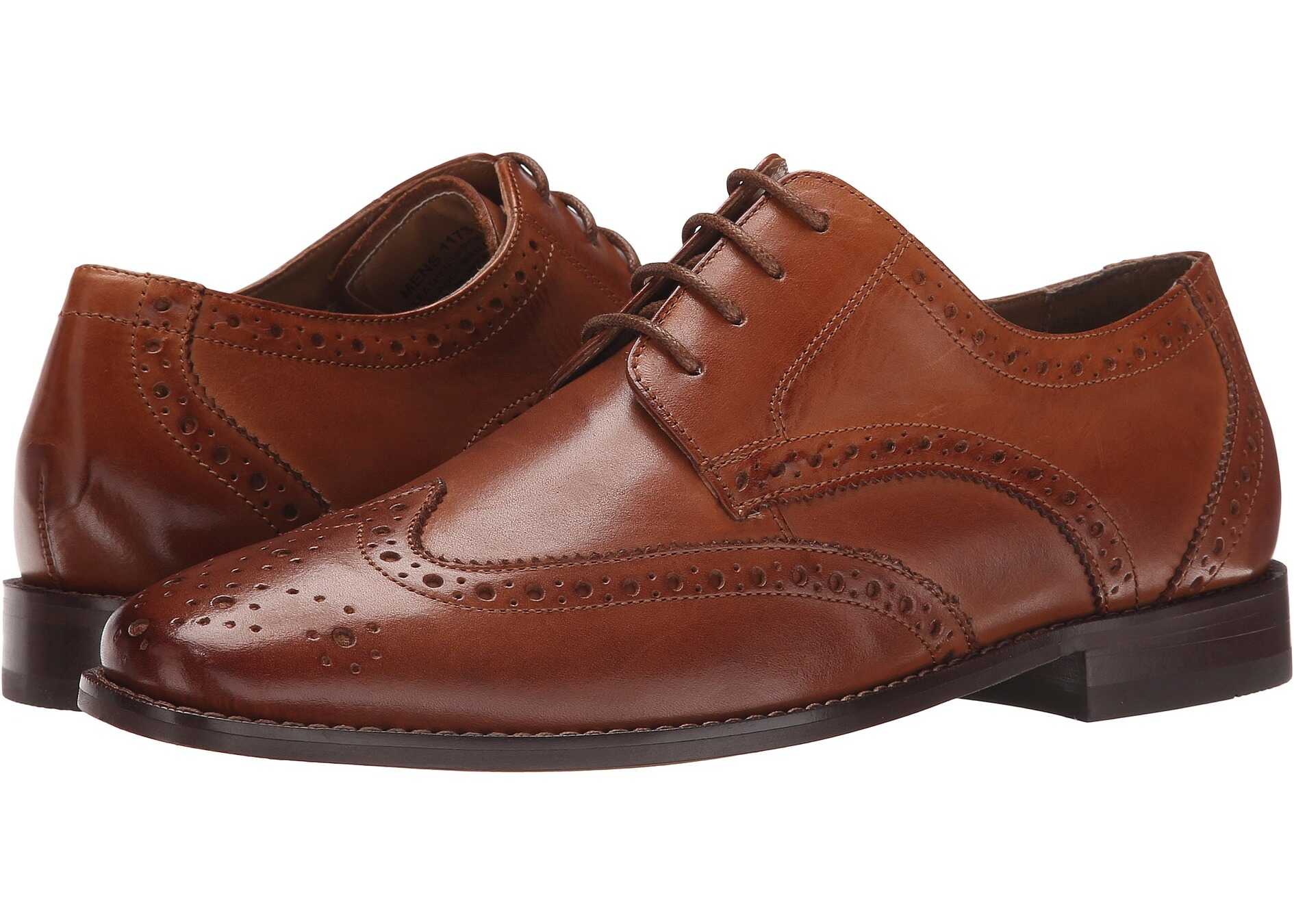 Pantof Florsheim Montinaro Wingtip Oxford Saddle Tan Smooth